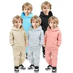 Pink Korean Style Children's Sweatshirt & Pants Set — feature 7