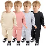 Pink Korean Style Children's Sweatshirt & Pants Set — feature 8