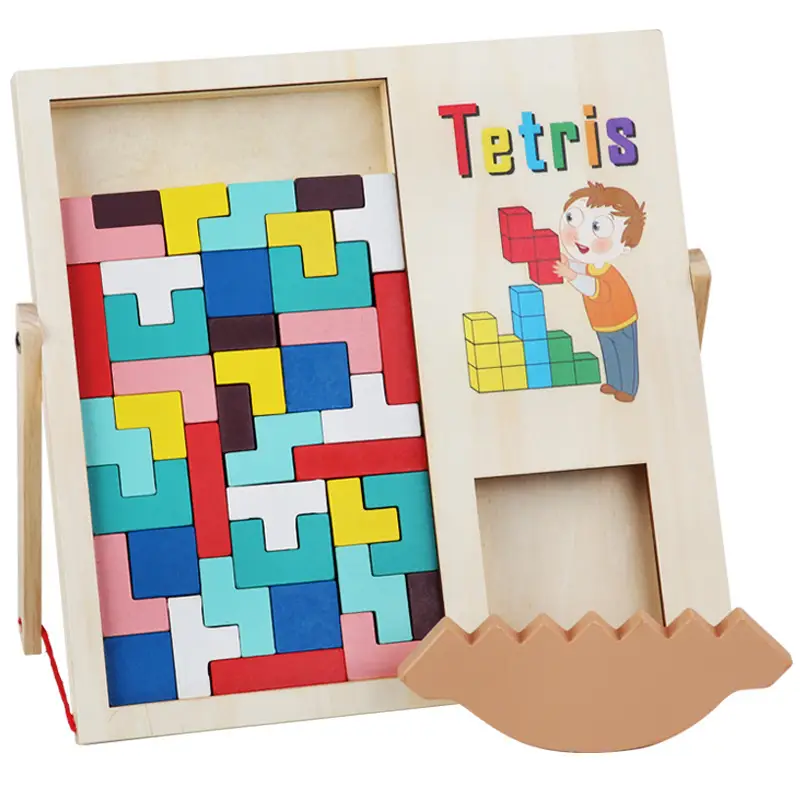 Three-Dimensional Tetris Puzzle for Kids Educational Toy