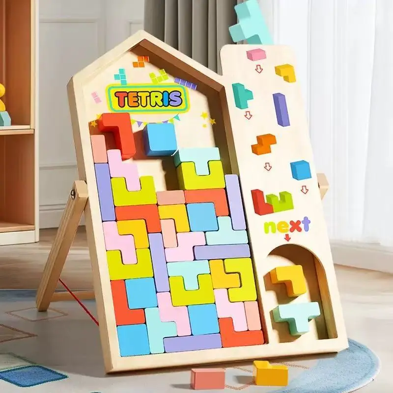 Three-Dimensional Tetris Puzzle for Kids Educational Toy
