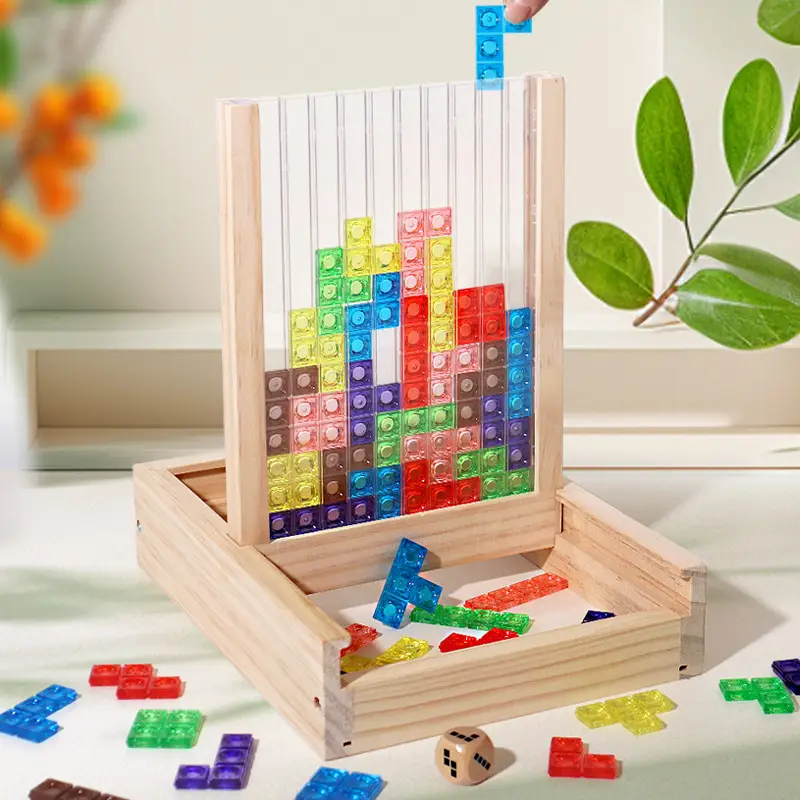 Three-Dimensional Tetris Puzzle for Kids Educational Toy
