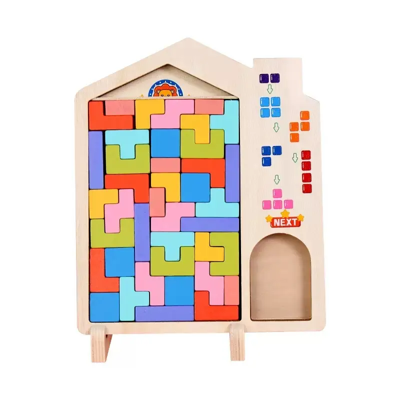 Three-Dimensional Tetris Puzzle for Kids Educational Toy