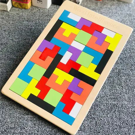 Three-Dimensional Tetris Puzzle for Kids Educational Toy