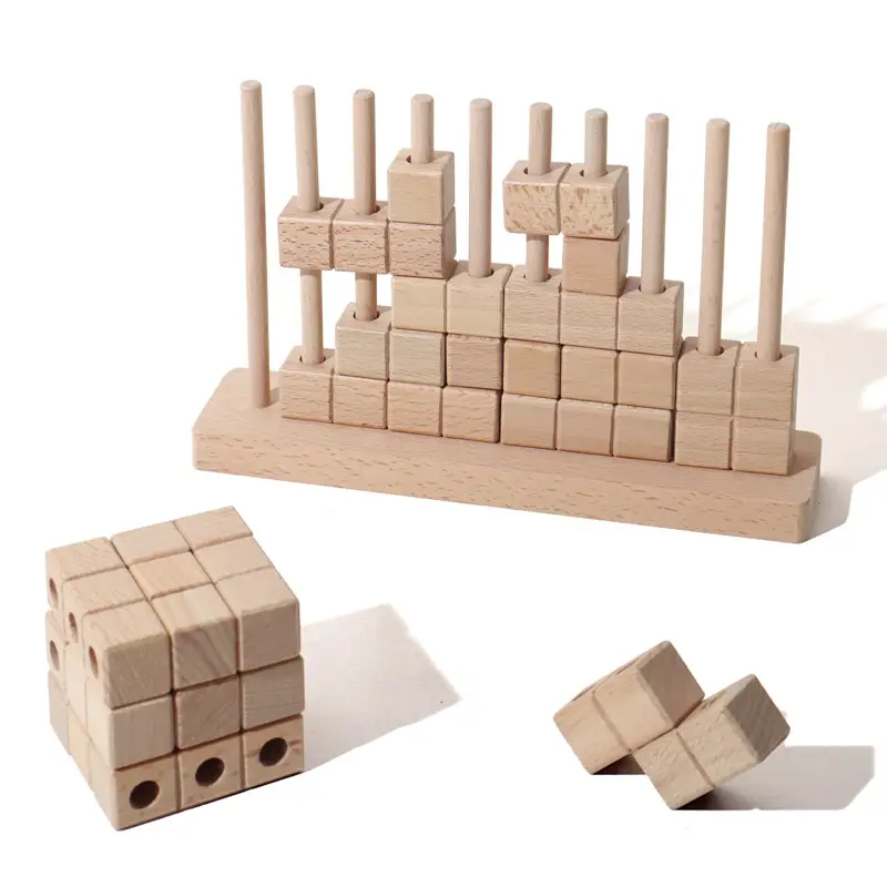 Three-Dimensional Tetris Puzzle for Kids Educational Toy
