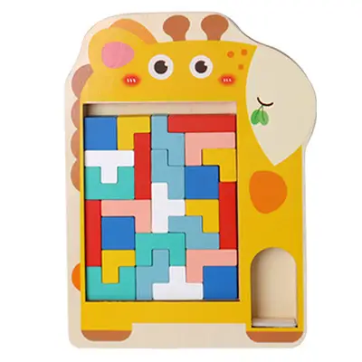 Three-Dimensional Tetris Puzzle for Kids Educational Toy