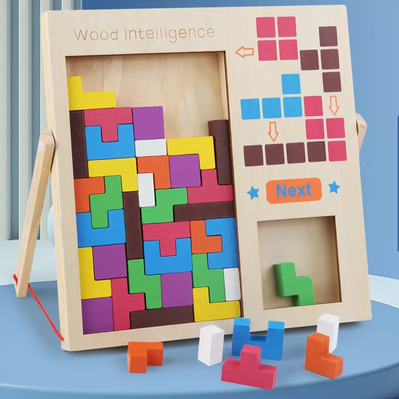 Three-Dimensional Tetris Puzzle for Kids Educational Toy