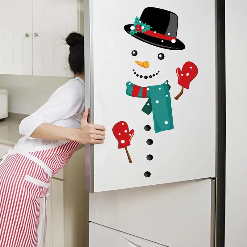 Christmas Snowman Magnet for Refrigerator New Year Decor - Image 2