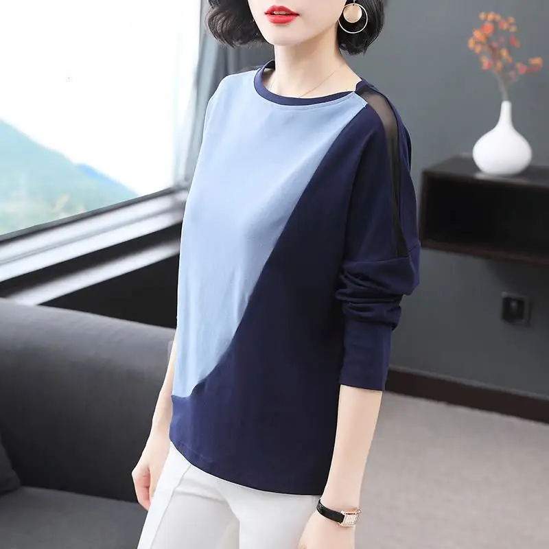 Two Color Long Sleeve T-Shirt for Women Red Black — feature 6