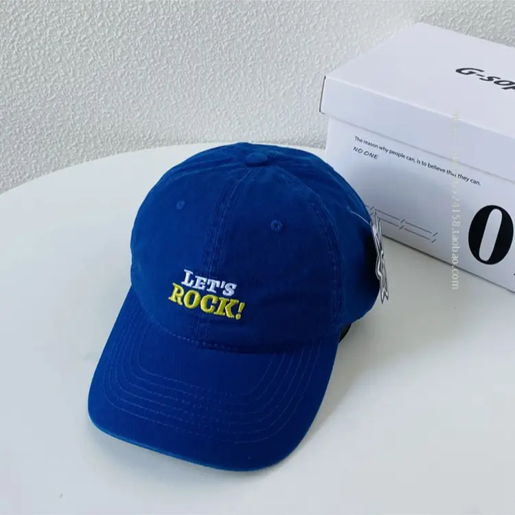 Japanese Embroidered Baseball Cap Blue for Men Women - Image 9