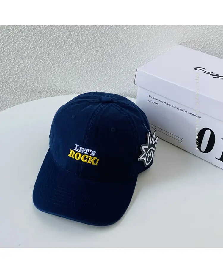 Japanese Embroidered Baseball Cap Blue for Men Women - Image 6