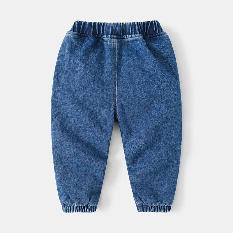 Boys Fleece Leg Pants Blue Black Winter Warm Casual - Image 4