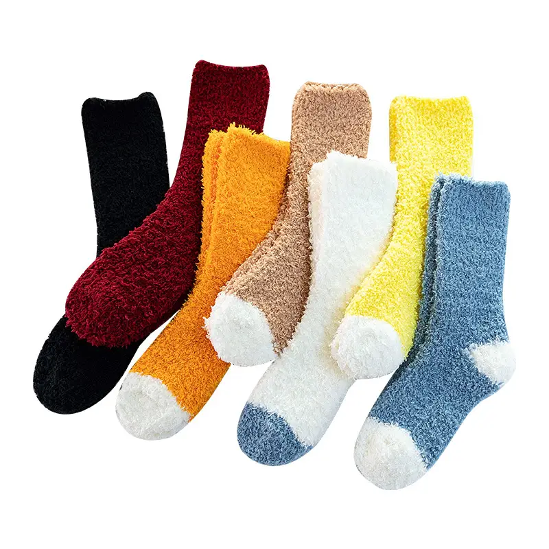 Coral Fleece Women Socks Winter Warm Tube Socks - Image 12