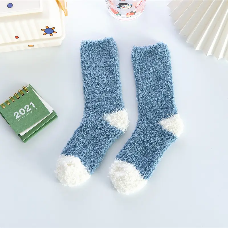 Coral Fleece Women Socks Winter Warm Tube Socks - Image 4