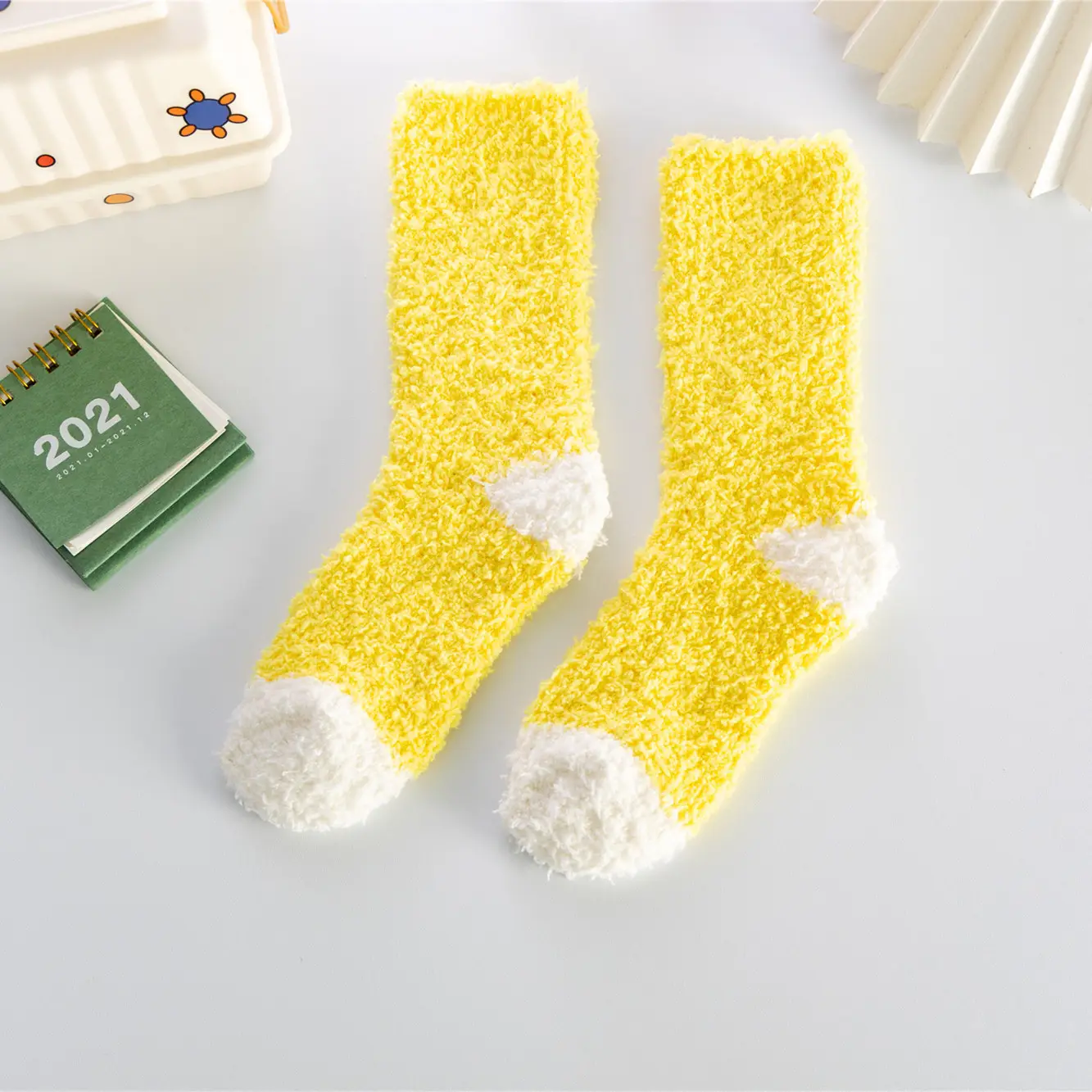 Coral Fleece Women Socks Winter Warm Tube Socks - Image 5
