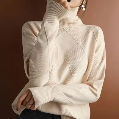 Women's Korean Style Turtleneck Sweater 2024 Winter - Image 6