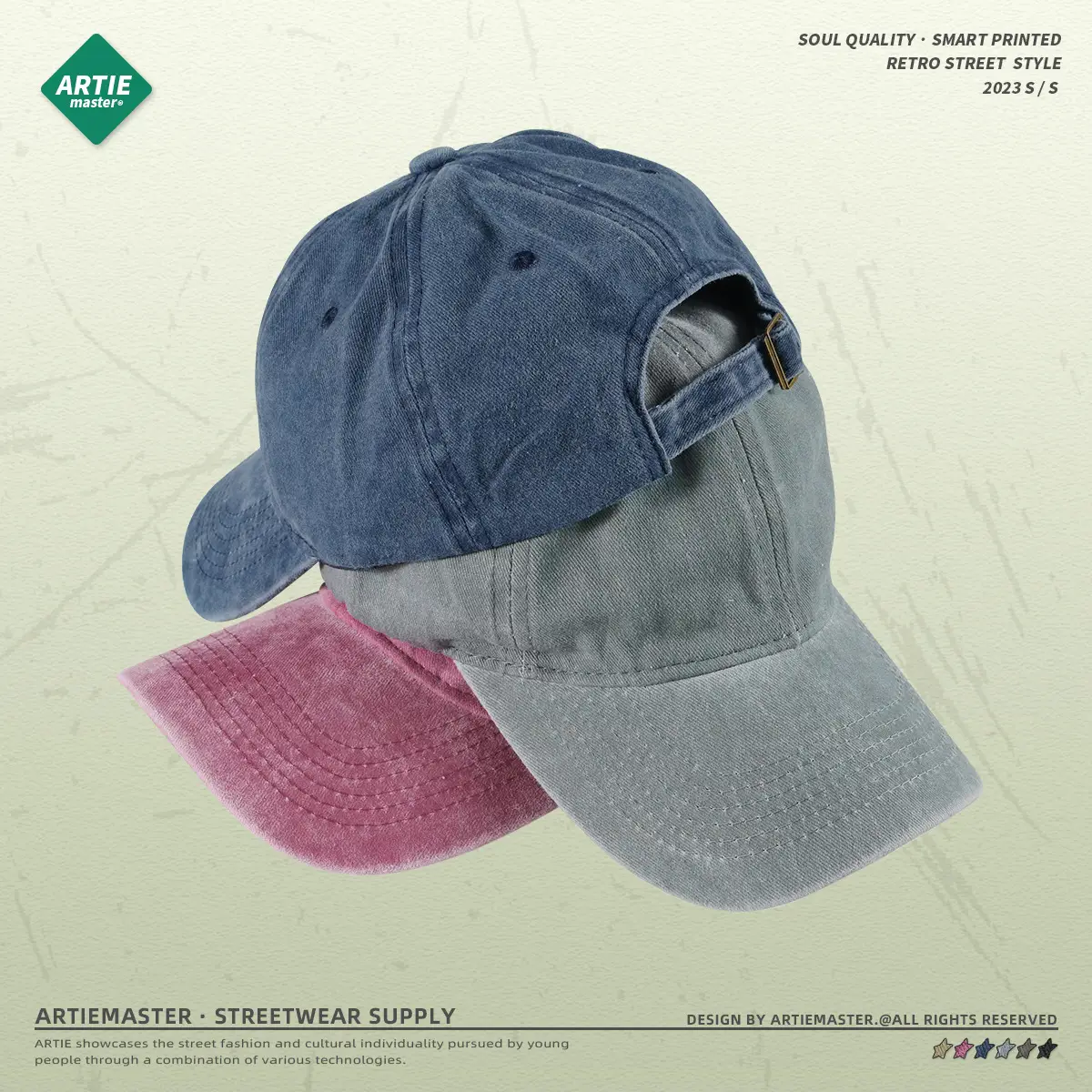 Duck Tongue Baseball Cap for Men Women Grey