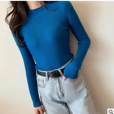 2023 Green Knit Turtleneck Women's Top - Image 23
