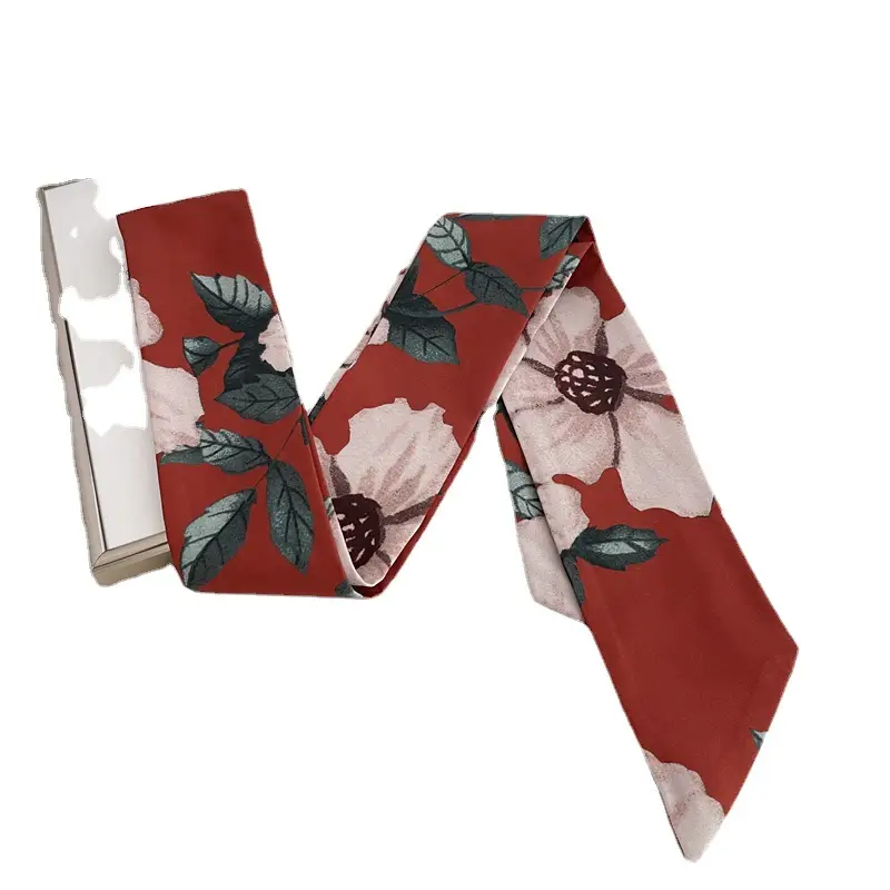Autumn Silk Hair Band Braided Hair Ribbon Braid Tie Horse Tail Long Ribbon Bow Belt Scarf - Image 10