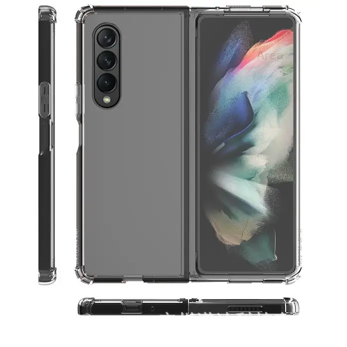 Transparent Tpu Foldable Phone Case 4-Corner Thickened