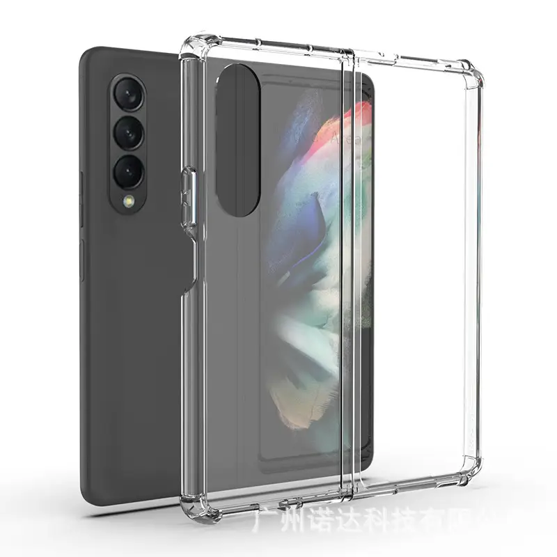 Transparent Tpu Foldable Phone Case 4-Corner Thickened