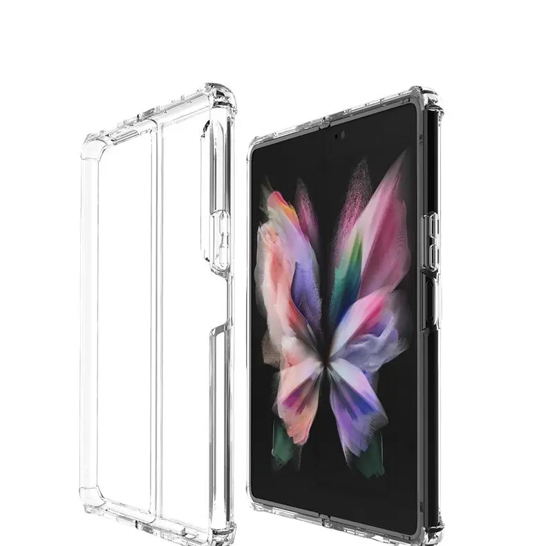 Transparent Tpu Foldable Phone Case 4-Corner Thickened