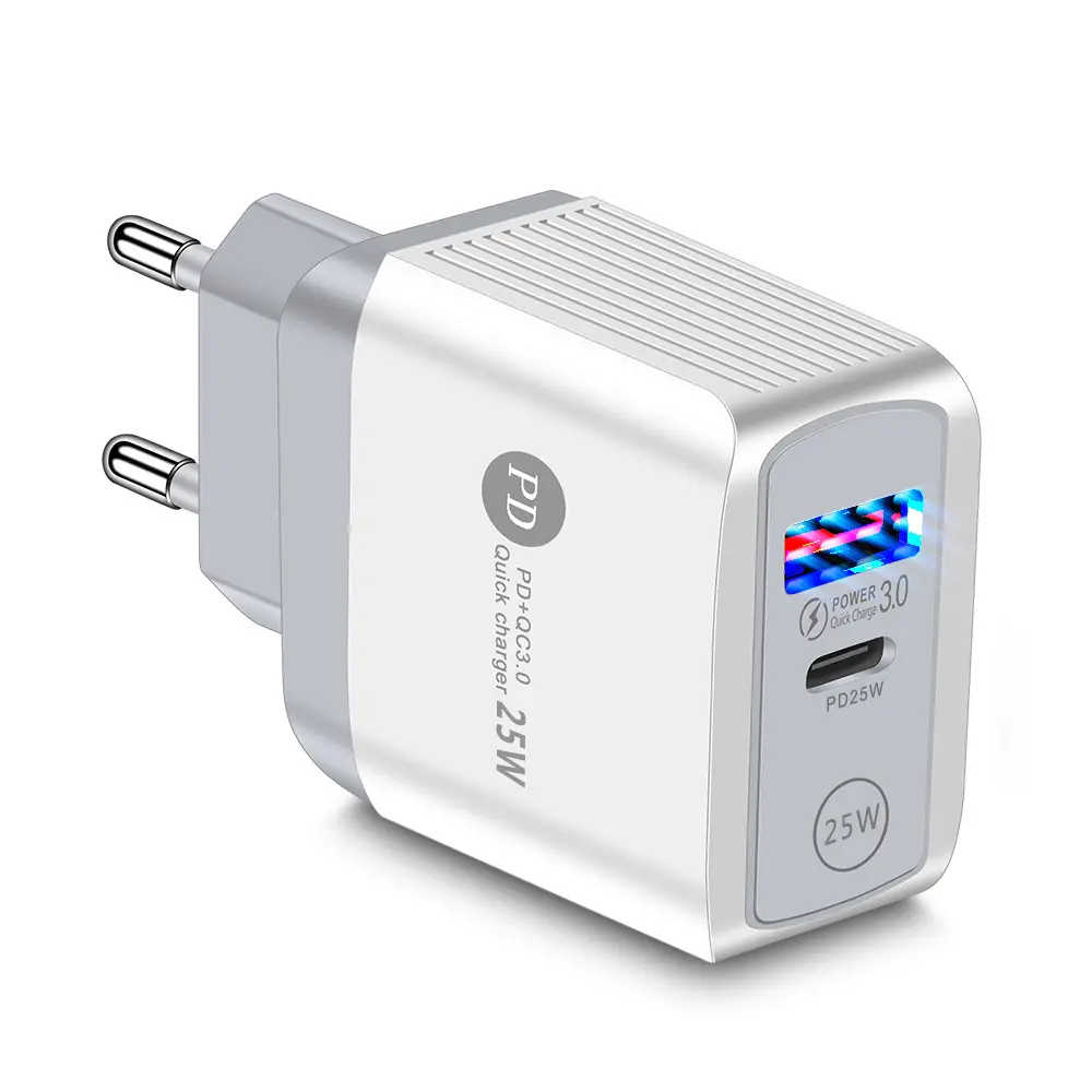 25W Fast Charging Type-C Adapter for European & American Markets - Image 2