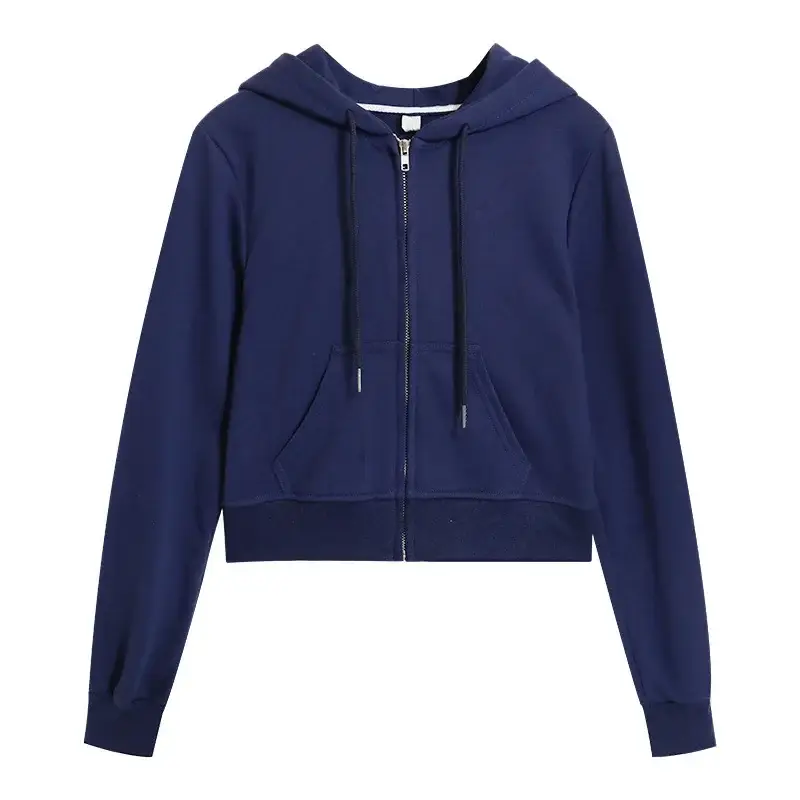 Women's Grey Hooded Zip-Up Jacket Autumn 2025 - Image 5