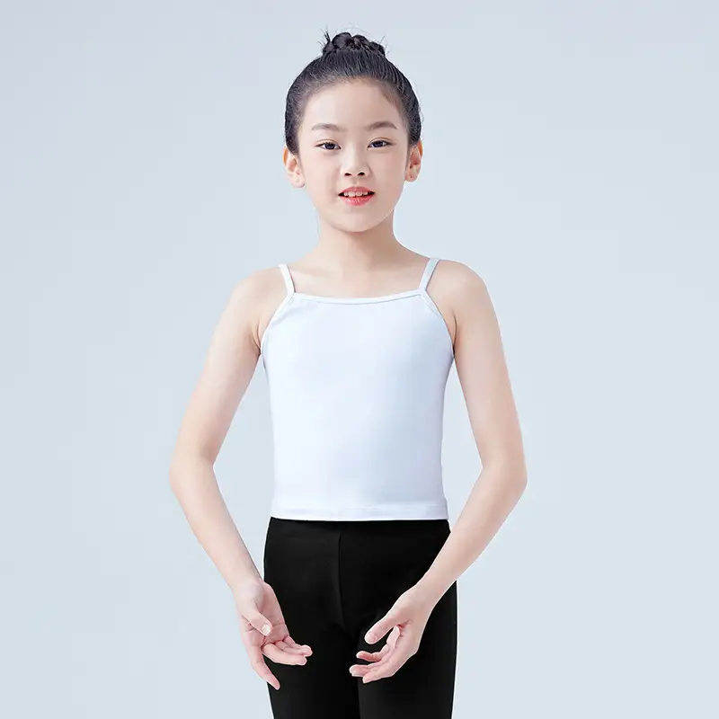 Children's Camisole Vest White Base Ballet Top - Image 5