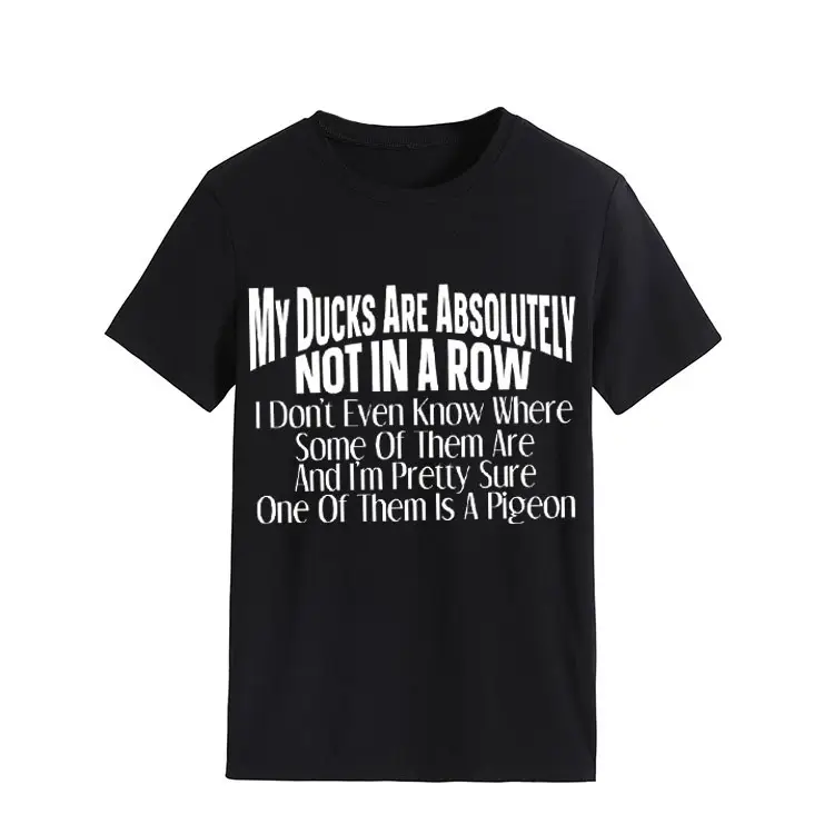 Orange T-Shirt with Bold Duck Design