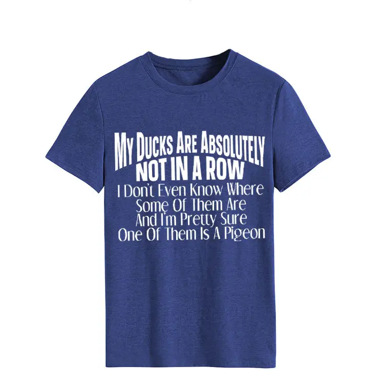 Orange T-Shirt with Bold Duck Design