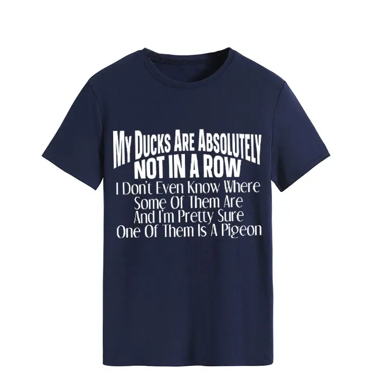 Orange T-Shirt with Bold Duck Design
