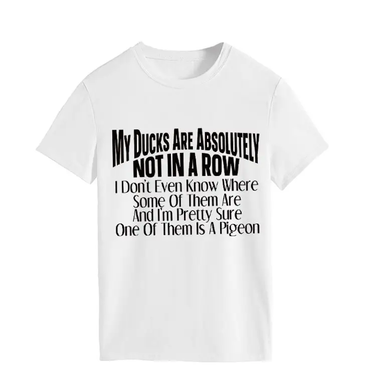 Orange T-Shirt with Bold Duck Design