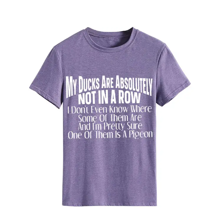 Orange T-Shirt with Bold Duck Design