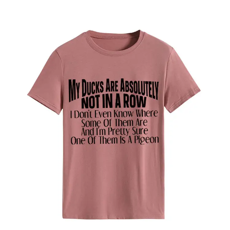 Orange T-Shirt with Bold Duck Design