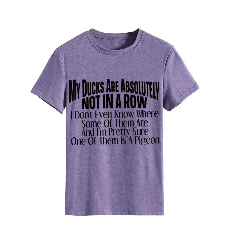 Orange T-Shirt with Bold Duck Design