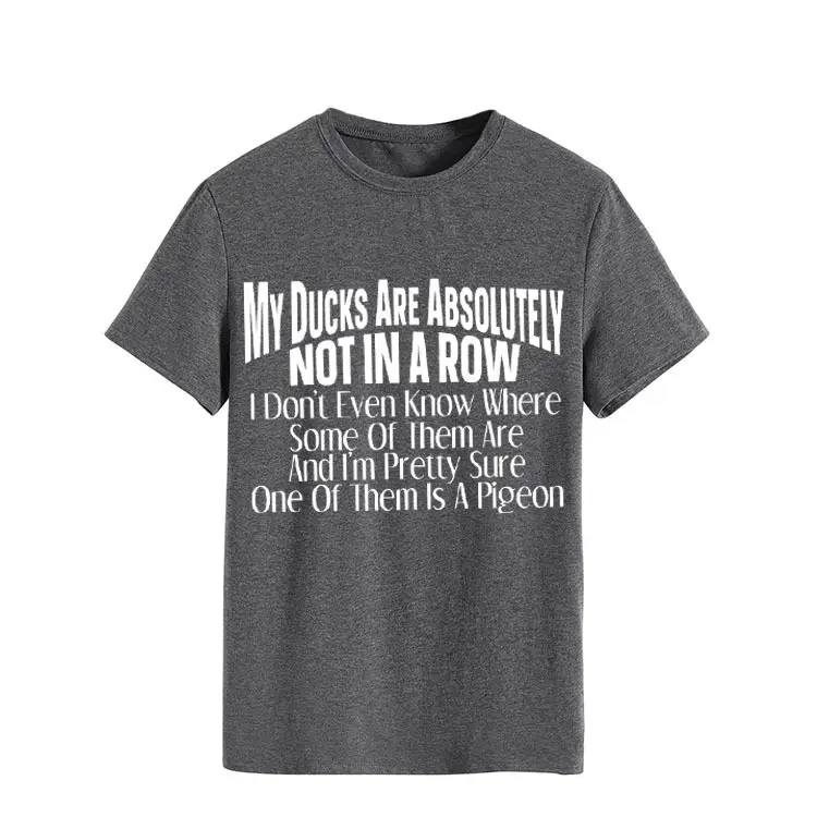 Orange T-Shirt with Bold Duck Design