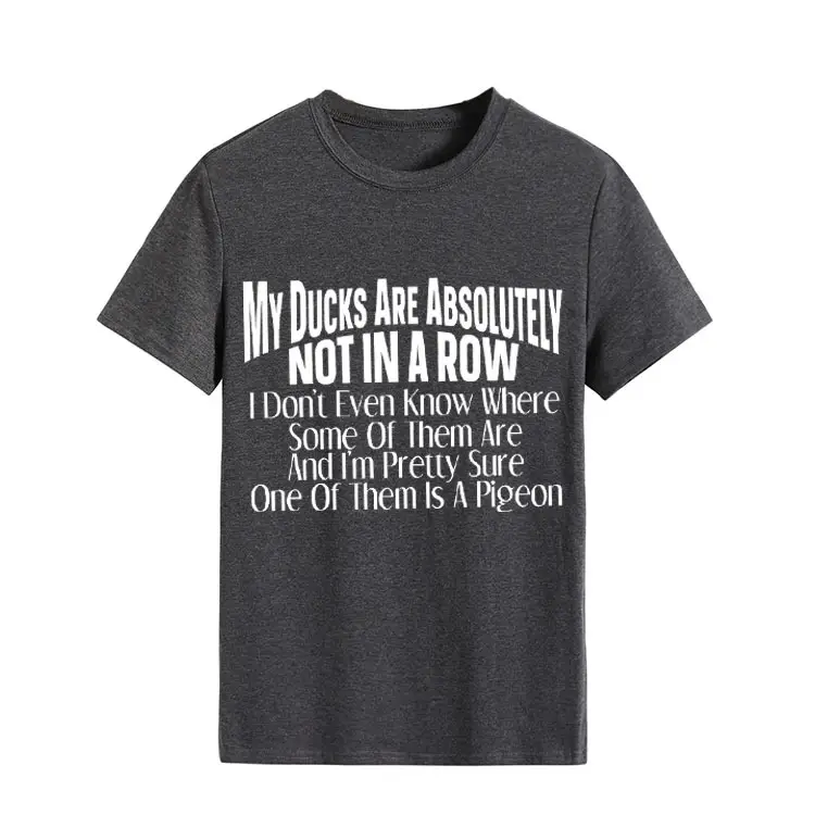 Orange T-Shirt with Bold Duck Design