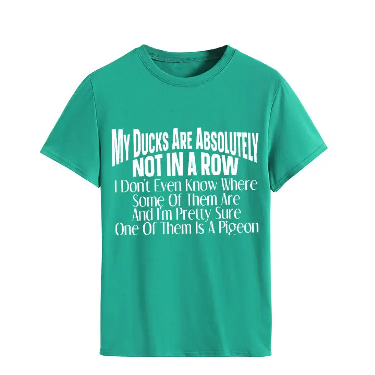 Orange T-Shirt with Bold Duck Design