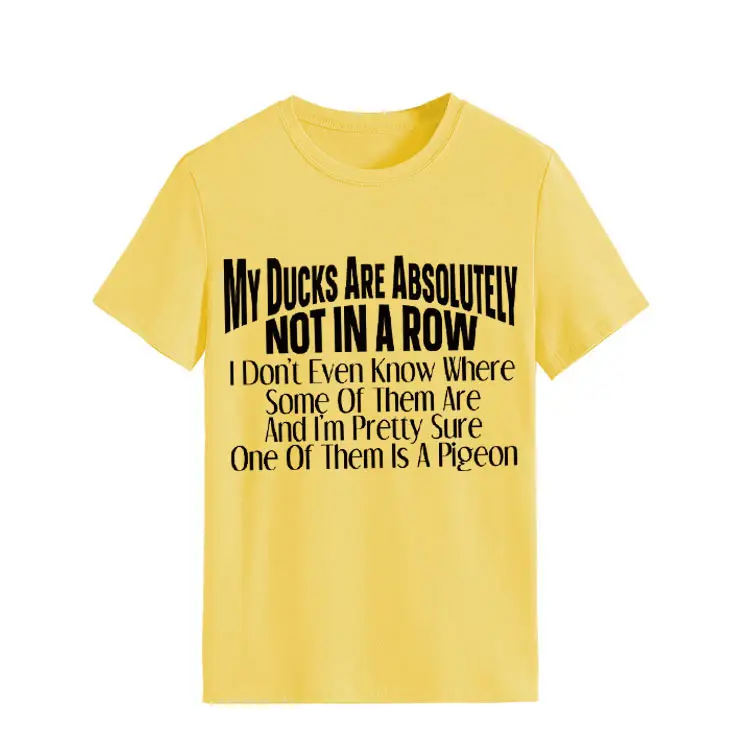 Orange T-Shirt with Bold Duck Design