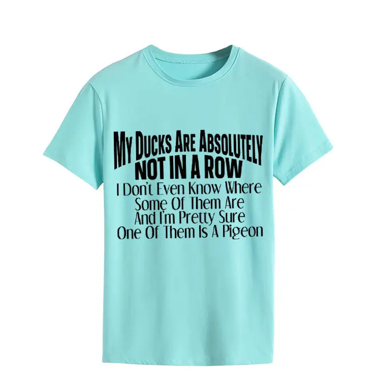 Orange T-Shirt with Bold Duck Design