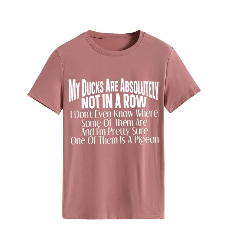 Orange T-Shirt with Bold Duck Design