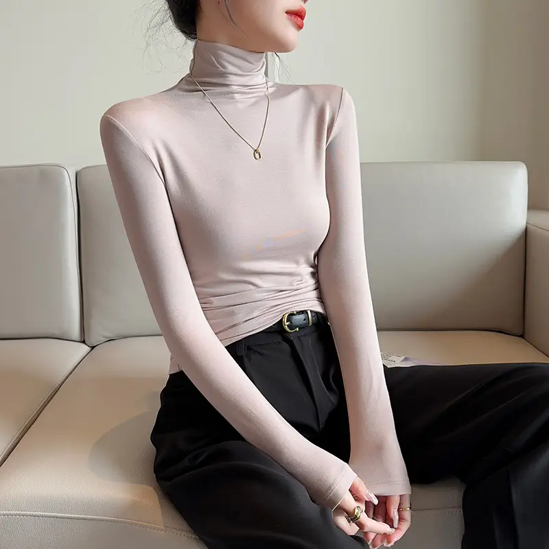 Women's Yellow Long Sleeve Slim Fit Top with Cutout - Image 8