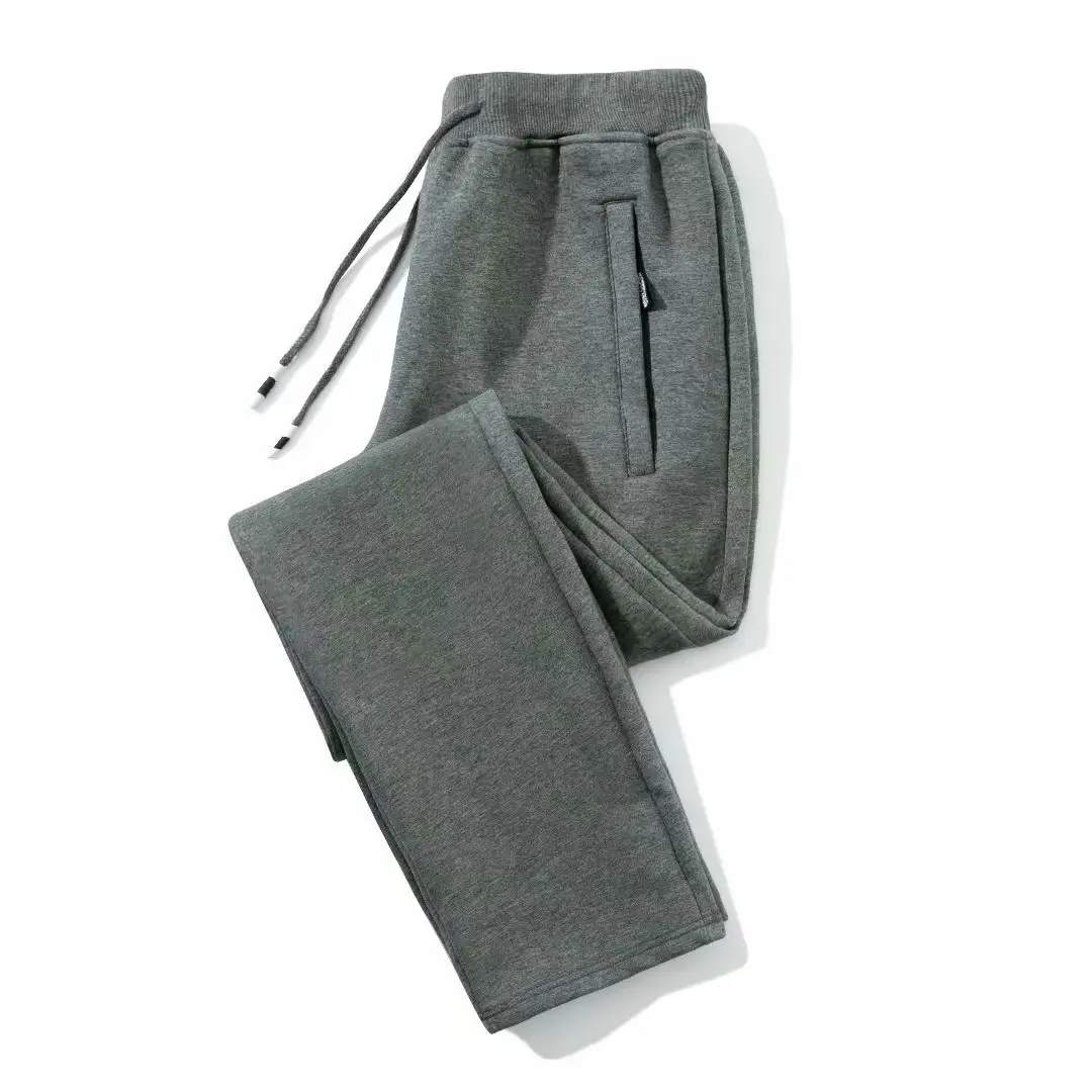 Straight double zipper regular-dark gray
