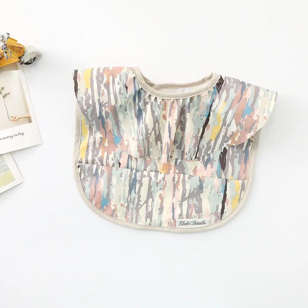 Denim Baby Food Bag with Angel Wings Embroidery - Image 11