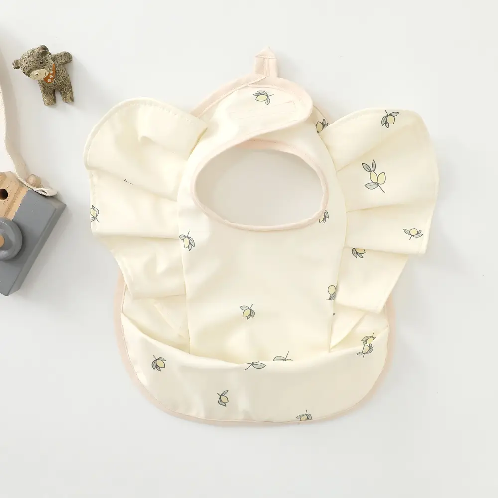 Denim Baby Food Bag with Angel Wings Embroidery - Image 21