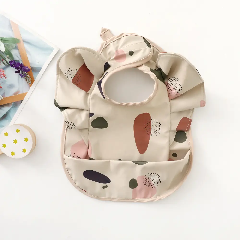 Denim Baby Food Bag with Angel Wings Embroidery - Image 23