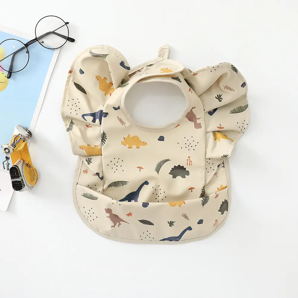 Denim Baby Food Bag with Angel Wings Embroidery - Image 24