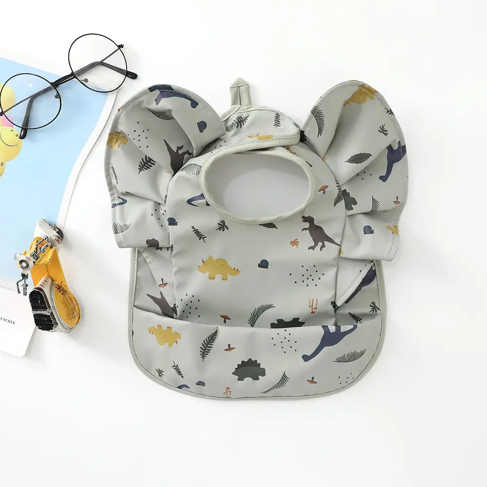 Denim Baby Food Bag with Angel Wings Embroidery - Image 25