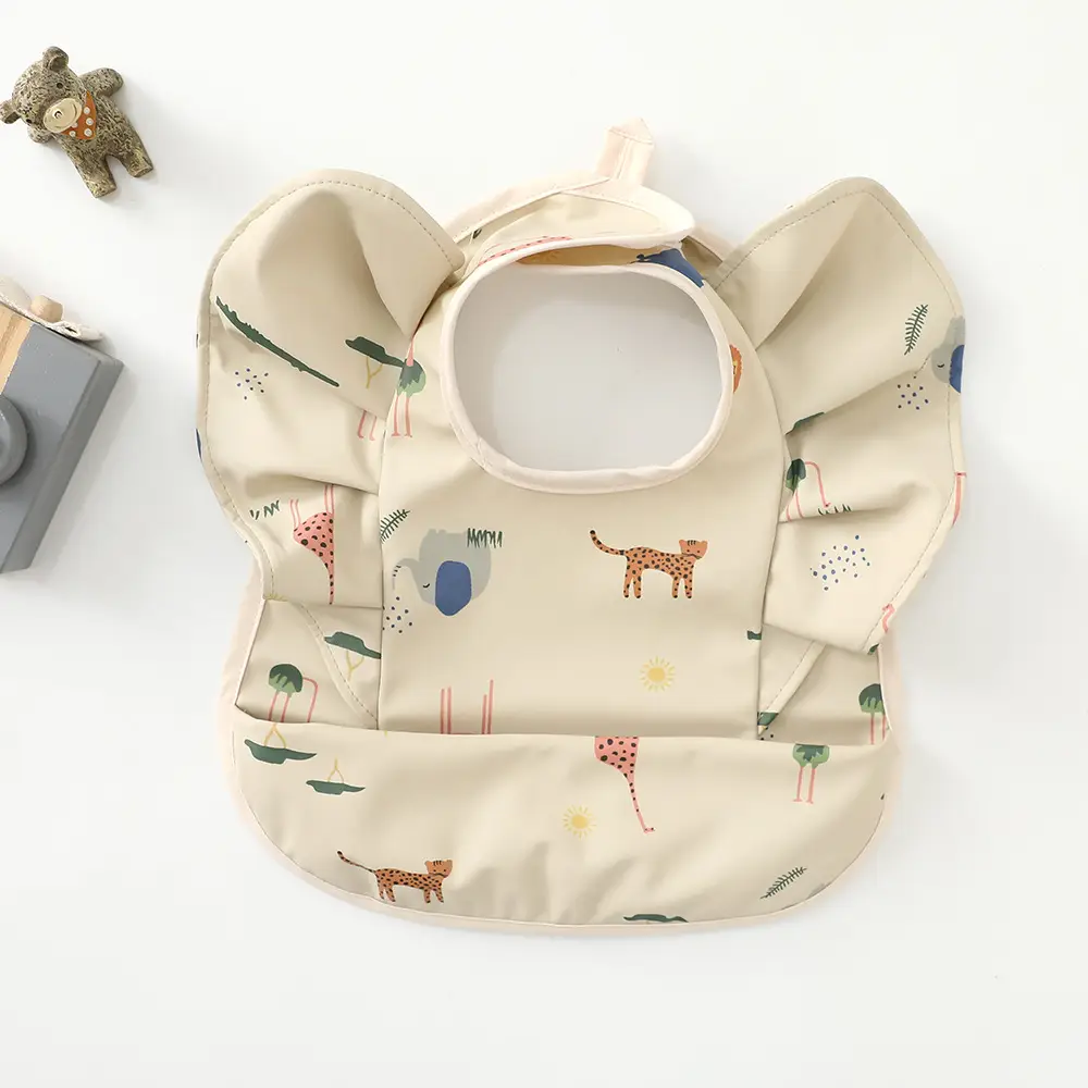Denim Baby Food Bag with Angel Wings Embroidery - Image 26