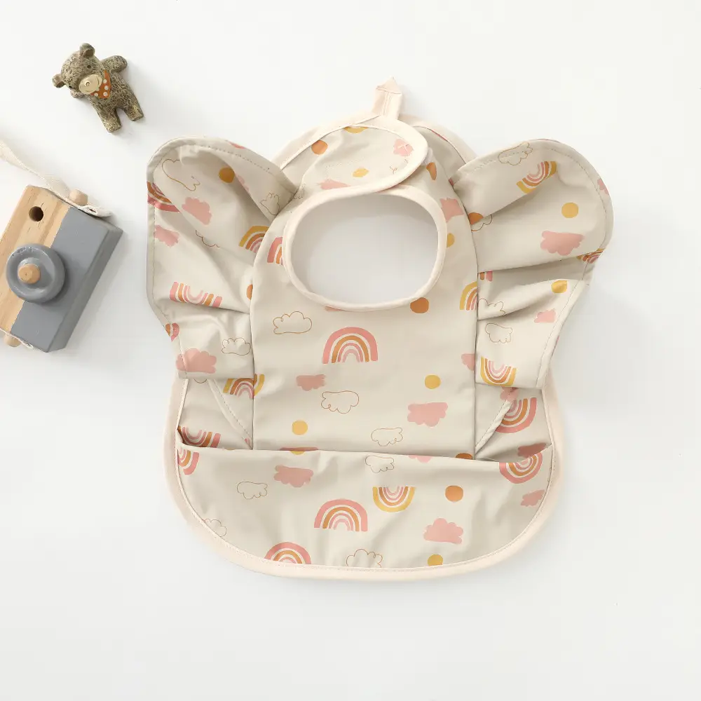 Denim Baby Food Bag with Angel Wings Embroidery - Image 28